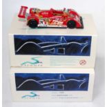 A Spark Models 1/43 scale resin racing car group to include a Reynard 2KQ Oreca race car, model