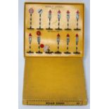 A Dinky Toys Road Signs No. 47 gift set, comprising of 12 various signs in the original yellow