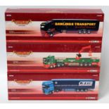 A Corgi Hauliers of Renown 1/50 scale road transport group, three boxed as issued examples to