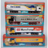 A Tekno 1/50 scale boxed road transport diecast group to include a Allen Munro Transport Ltd Volvo