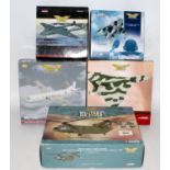 Five various boxed mixed scale Corgi Aviation Archive Aircraft diecasts, five examples to include