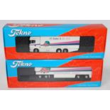 A Tekno 1/50 scale H Satter of The Netherlands model of a Scania R500 Topline rigid tractor unit