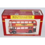 A Sunstar model No. 2902 model of an RM254 London Transport Routemaster double decker bus housed