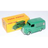 A Dinky Toys No. 452 Chivers Jellies Trojan delivery van comprising of dark green body with mid