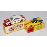 A Dinky Toys boxed Lotus racing car diecast group to include a No. 218 Lotus Europa, and a No. 205