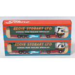 A Tekno 1/50 scale road transport Eddie Stobart related diecast group to include a Mercedes Benz