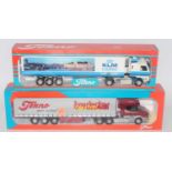 A Tekno 1/50 scale road haulage diecast group to include a Scania T cab Tekno Truck Star Festival