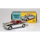 A Corgi Toys No. 315 Simca 1000 Competition Model, comprising of chrome body with red interior and