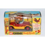 A Corgi Toys No. 808 Basil Brush car housed in the original window box with sound box and laugh