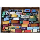 One tray containing a quantity of various playworn, repainted and original Dinky Toy, Corgi Toy, and
