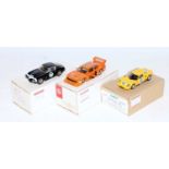 An AMR, Mini racing kits and Axel R 1/43 scale white metal and resin motor sport racing car kit