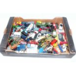 One tray containing a quantity of mixed diecast, plastic and white metal miniature vehicles and