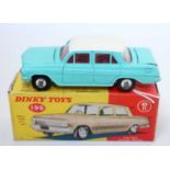 A Dinky Toys No.196 Holden Special sedan comprising of turquoise body with opening bonnet and boot