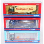 A Corgi limited edition 1/50 scale Rigids road transport diecast group, three examples all appear as