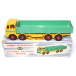 A Dinky Toys No. 934 Leyland Octopus wagon comprising of yellow and green cab and chassis with green