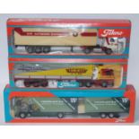 A Tekno 1/50 scale European Road Haulage diecast group to include a BET Volvo tractor unit and