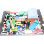One tray containing a quantity of various mixed diecasts to include Dinky Toys Matchbox Models of