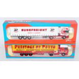 A Tekno 1/50 scale road haulage diecast group, two boxes examples to include a Prestons of Potto DAF