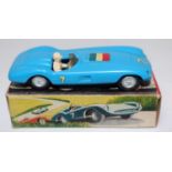 A Tekno model No. 813 Ferrari Testarossa race car comprising of blue body with racing No. 7 and