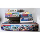 A collection of Thunderbirds related plastic kits by Imai, and various others, some examples part