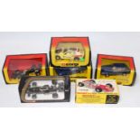 Six various boxed Corgi and Dinky related Lotus diecast vehicles and accessories to include a