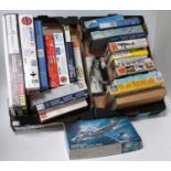 25 various boxed as issued plastic aircraft and military kits, mixed scales to include Airfix,