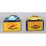 A Matchbox 1/75 series boxed diecast group to include a No. 45 Vauxhall Victor finished in yellow