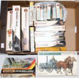 One box containing a quantity of various Airfix and Matchbox plastic military kits and accessories