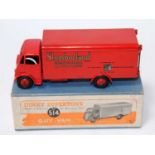 A Dinky Toys No. 514 Slumberland Mattresses guy delivery van comprising red body with matching
