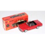 A Tekno model No. 928 model of a Mercedes Benz 230SL comprising of red body with black interior