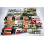 One tray containing a large collection of various Airfix and Playcraft 00 and H0 scale plastic