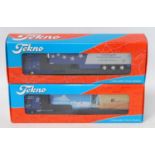 A Tekno 1/50 scale road transport diecast group, two boxed as issued examples to include a Wirtz