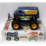 A Tamiya model No. 58347 1/12 scale radio controlled model of a lunchbox 4x4 mystery machine Monster