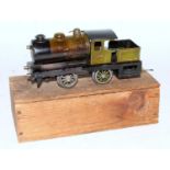 "Baby Bowman" live steam small green 0-4-0 tank engine has been extensively steamed in original