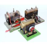 Three various stationary steam engines to include ESL Model No. 154 Standard Model in original
