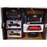 Mixed London Transport items Hornby pannier tank engine No. L90 (G), 2 similar by Bachmann L99 and