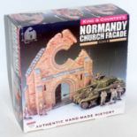 A King & Country boxed Normandy Church façade housed in the original polystyrene packed card box,
