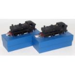 Pair of detailed and repainted Triang Hornby pannier tank engines early BR black nos. 3650 and 4630,