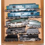 Hornby Schools class 'Clifton' BR black (G) 'Evening Star' BR green (G), 2x BR blue class 37