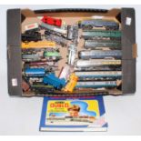 Large tray containing 11 mixed makes locomotives and C15 items of rolling stock (PFG) and Hornby