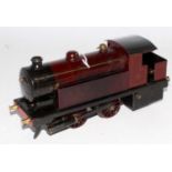 Bowman live steam maroon LMS 0-4-0 large tank engine no. 265 with modified 234 fuel tank (G) -
