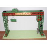 Meccano window display model, automatic gantry crane, electric powered, circa 1958-60 (E)Condition