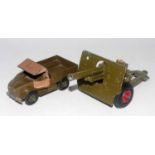 A Britains military series military vehicle group and field gun group to include a No. 1877 military