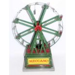 Meccano window display model Ferris wheel, 1950s, electric powered (G-VG)