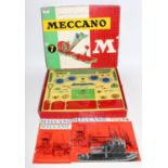 Meccano No.7 outfit 1962 complete shows only slight use (E-BE) but light corrosion to sector plates