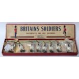 A Britains No. 196 The Evzones Royal Guards (Greek Army) comprising of eight various marching