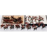 A collection of various Britains British Troops to include set 88 Seaforths charging with two