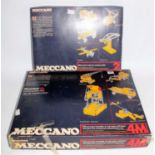 Two Meccano sets: 1970s No. 4M apparently unused (G-BP) with No. 2 outfit 1970s unused