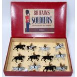 A Britains set No. 101 The Band of the Life Guards comprising of 12 various grey, black and