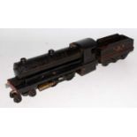 Bowman live steam code 234 black LMS 4-4-0 loco with spill cut-off device in fuel tank, 6 wheel "LMS